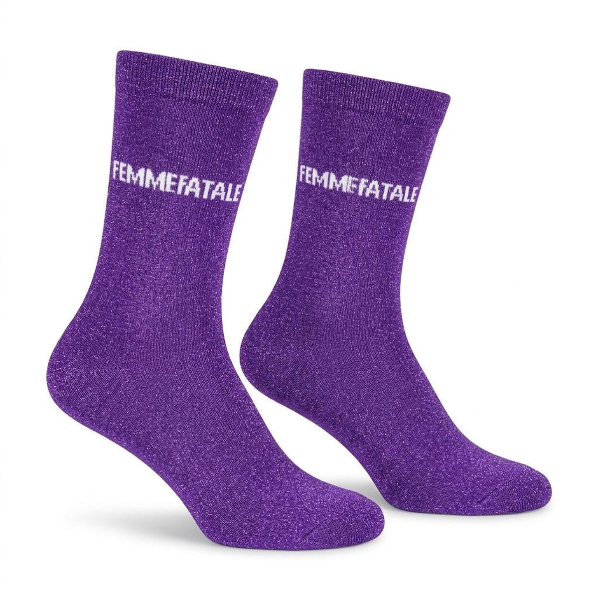 OZABI Chaussettes Femme Lurex Message Humoristique