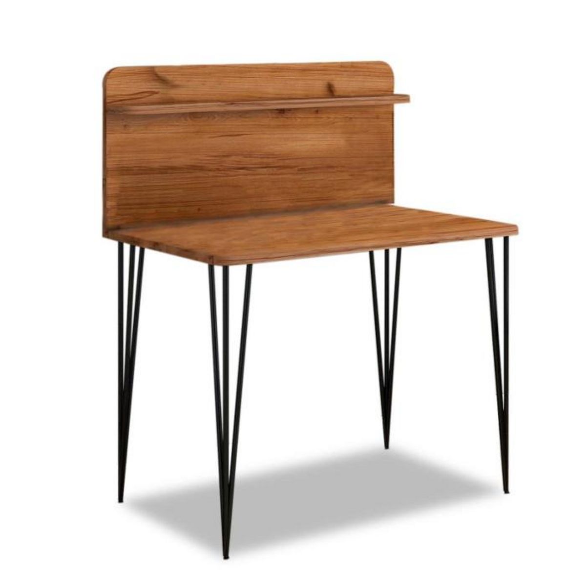 Paris Prix Bureau avec Étagère Design  Segma  115cm Noisette