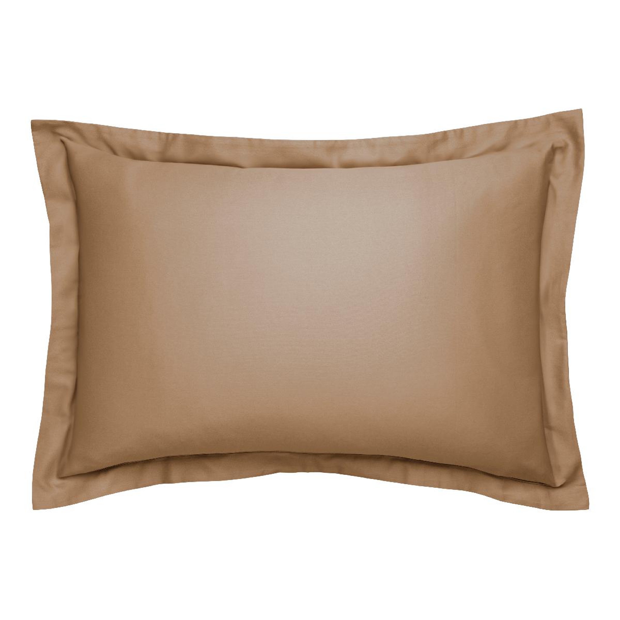 Voir la diapositive 2 : DODO Taie d'oreiller Harmonie Satin de coton coloris Caramel