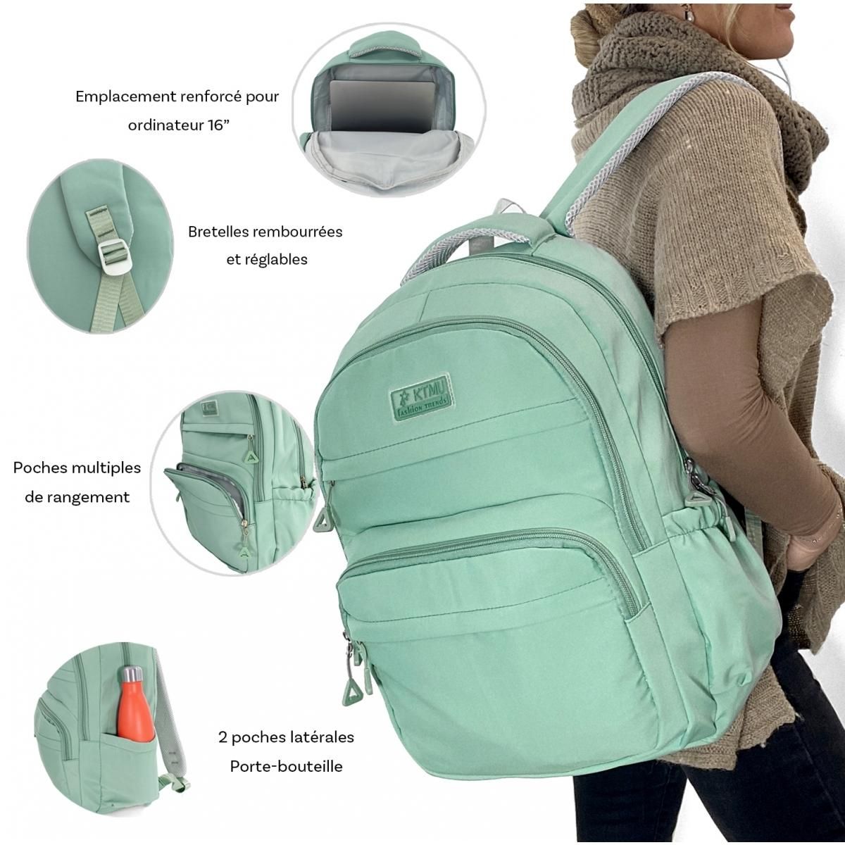 Cactus Sac à dos porte-ordinateur 16