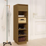 Voir la diapositive 1 : VIDAXL Armoire a chaussures marron miel 30x34x105cm bois de pin massif