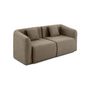 Voir la diapositive 4 : LISA DESIGN Ikare - canapé modulable 2 places - en tissu