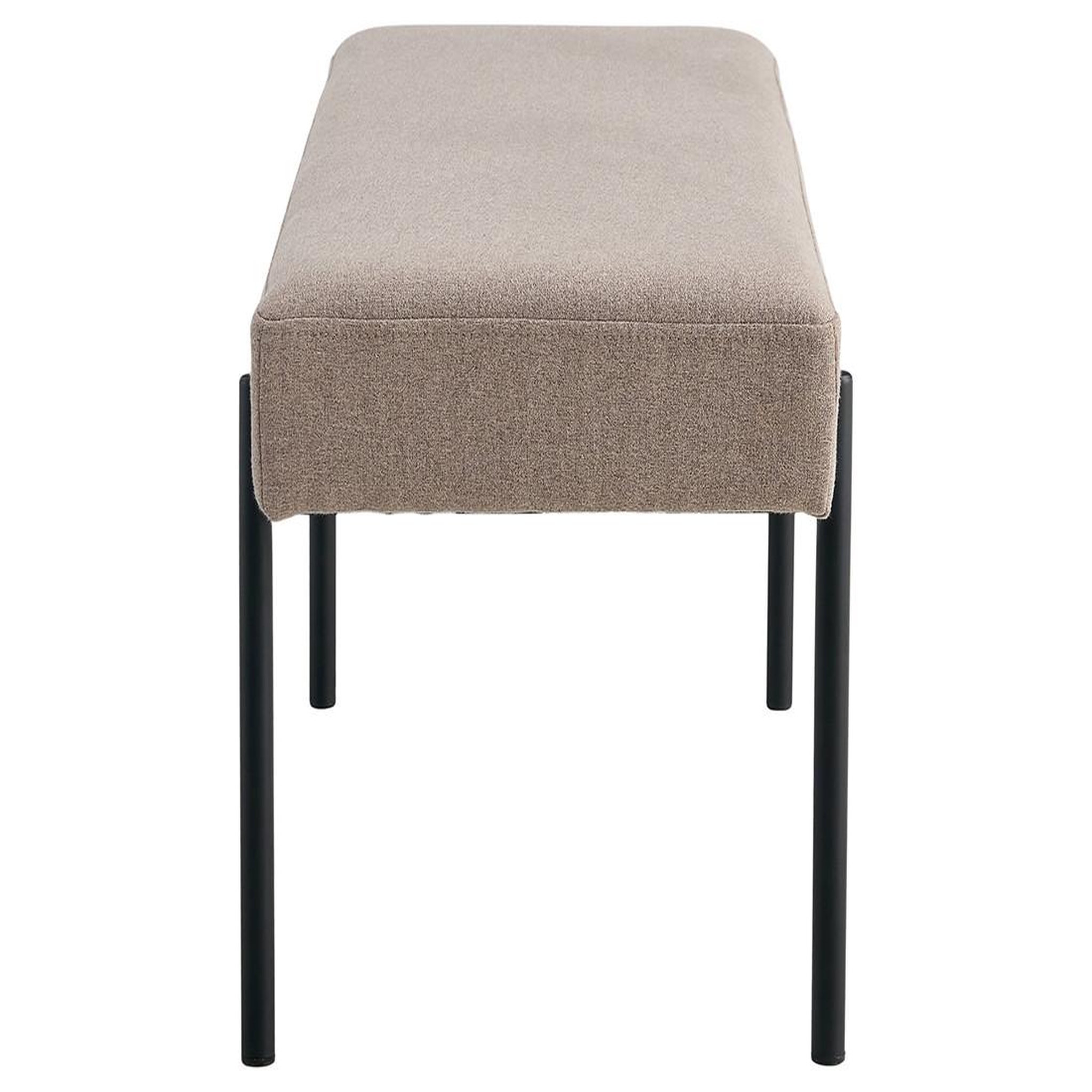 Voir la diapositive 3 : LISA DESIGN Romeo - banc - tissu bouclette - 100 cm