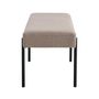 Voir la diapositive 3 : LISA DESIGN Romeo - banc - tissu bouclette - 100 cm