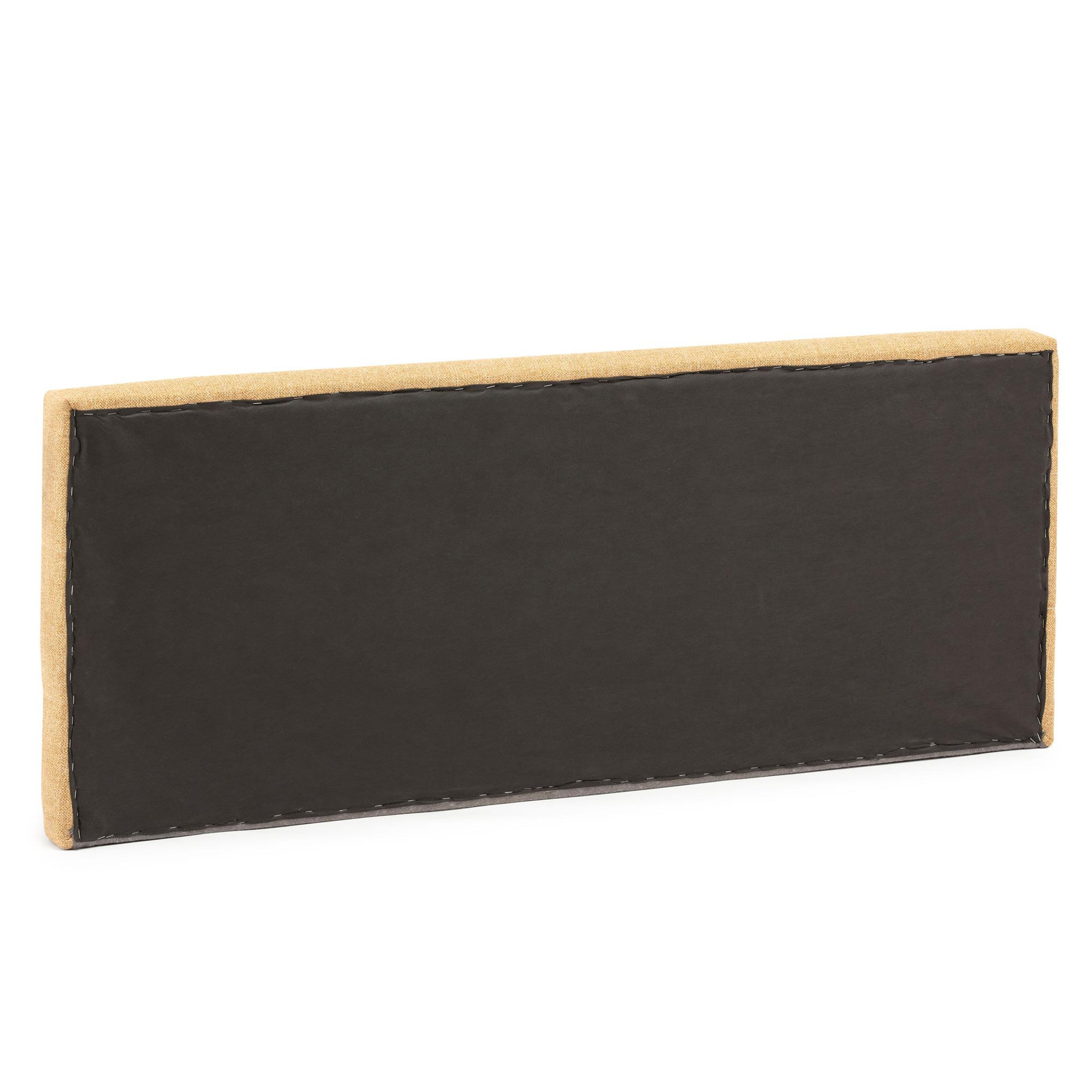 Voir la diapositive 3 : MARCKONFORT Tête de lit tapissée Miconos 140x60 cm Couleur Moutarde, 8 cm d'épaisseur