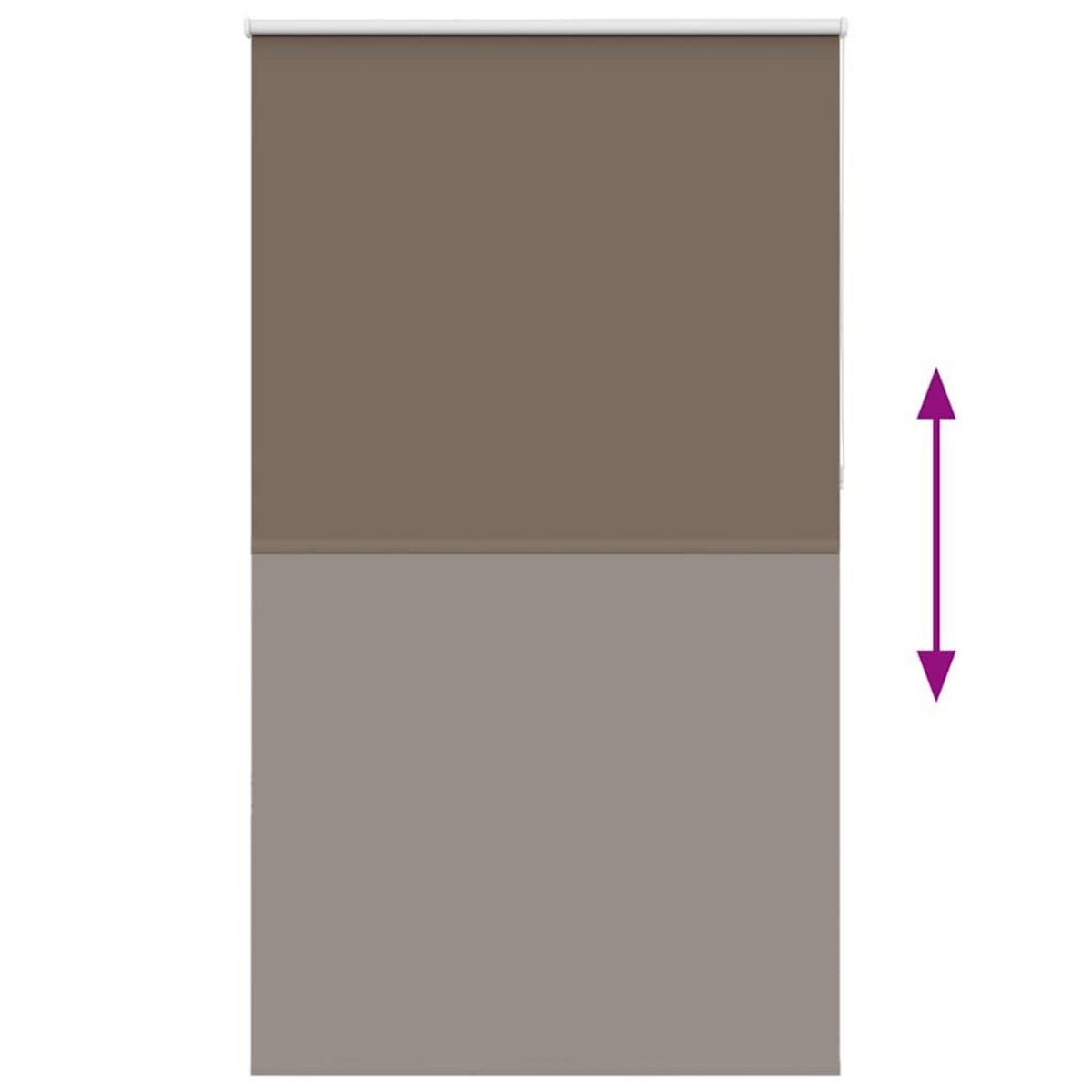 VIDAXL Store enrouleur occultant cafe 140x230cm largeur du tissu