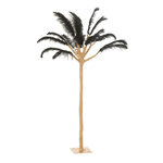 Paris Prix Arbre Déco en Métal  Plumes  120cm Or & Noir