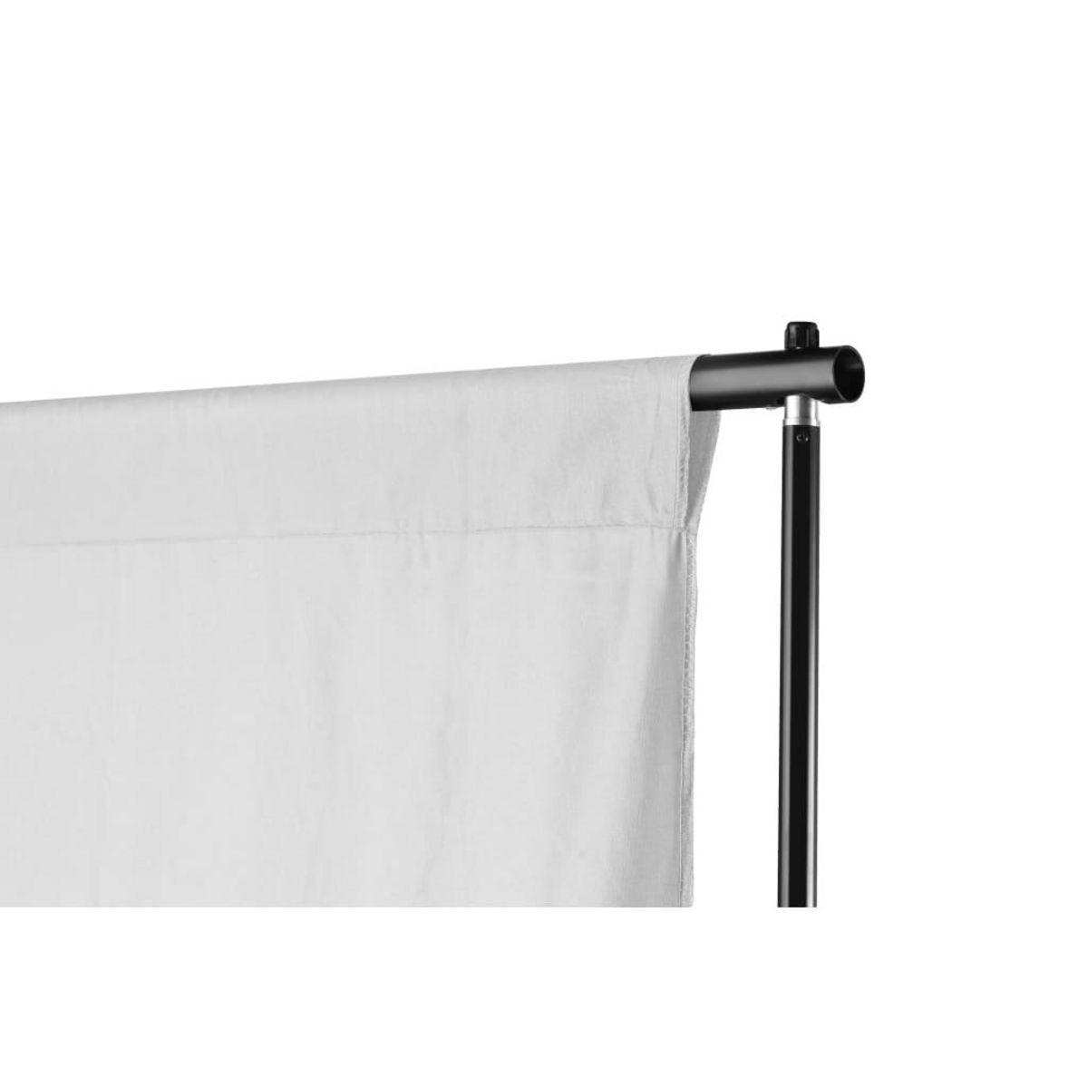 VIDAXL Support de fond telescopique et toile de fond blanc 3x5 m