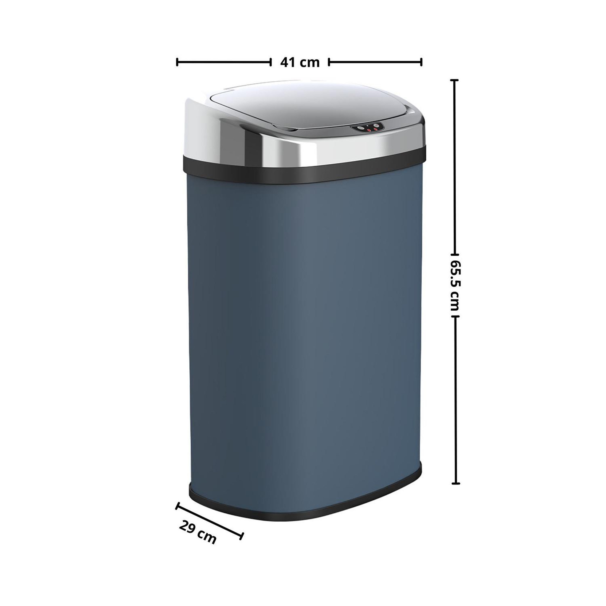 Voir la diapositive 4 : Kitchen move Poubelle automatique inox gris 58l - bat-58ls06a grey ss
