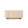 Voir la diapositive 2 : Paris Prix Buffet Design 4 Portes  Tyreso  160cm Naturel