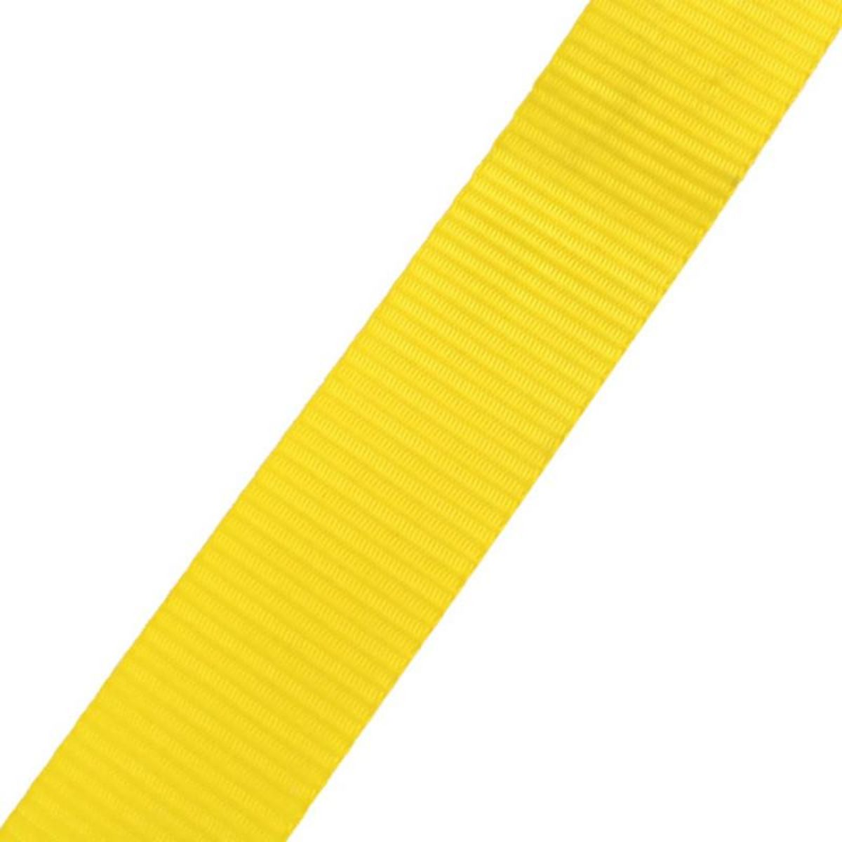 VIDAXL Corde lâche pour slackline 15 m x 50 mm 150 kg Jaune