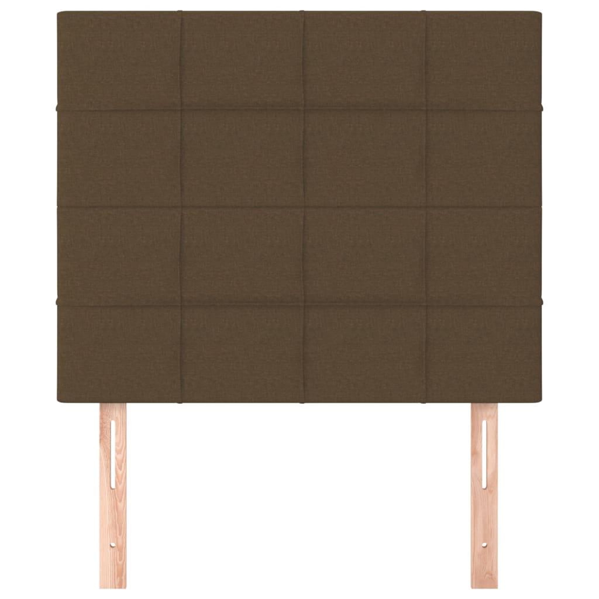 Voir la diapositive 3 : VIDAXL Tetes de lit 2 pcs Marron Fonce 90x5x78/88 cm Tissu