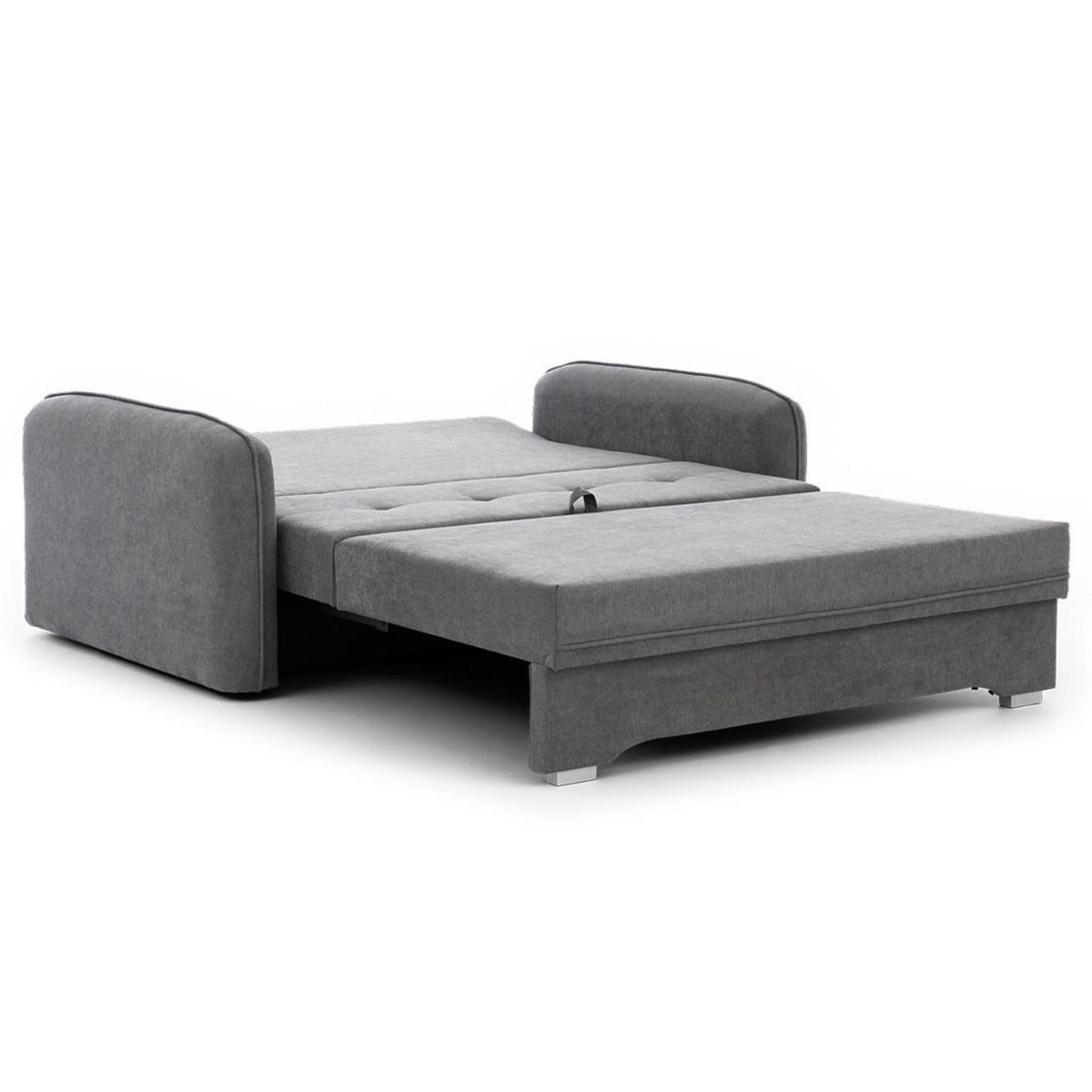 BEST MOBILIER Michelle - canapé droit 3 places convertible avec coffre en velours