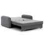 Voir la diapositive 5 : BEST MOBILIER Michelle - canapé droit 3 places convertible avec coffre en velours