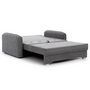 Voir la diapositive 5 : BEST MOBILIER Michelle - canapé droit 3 places convertible avec coffre en velours