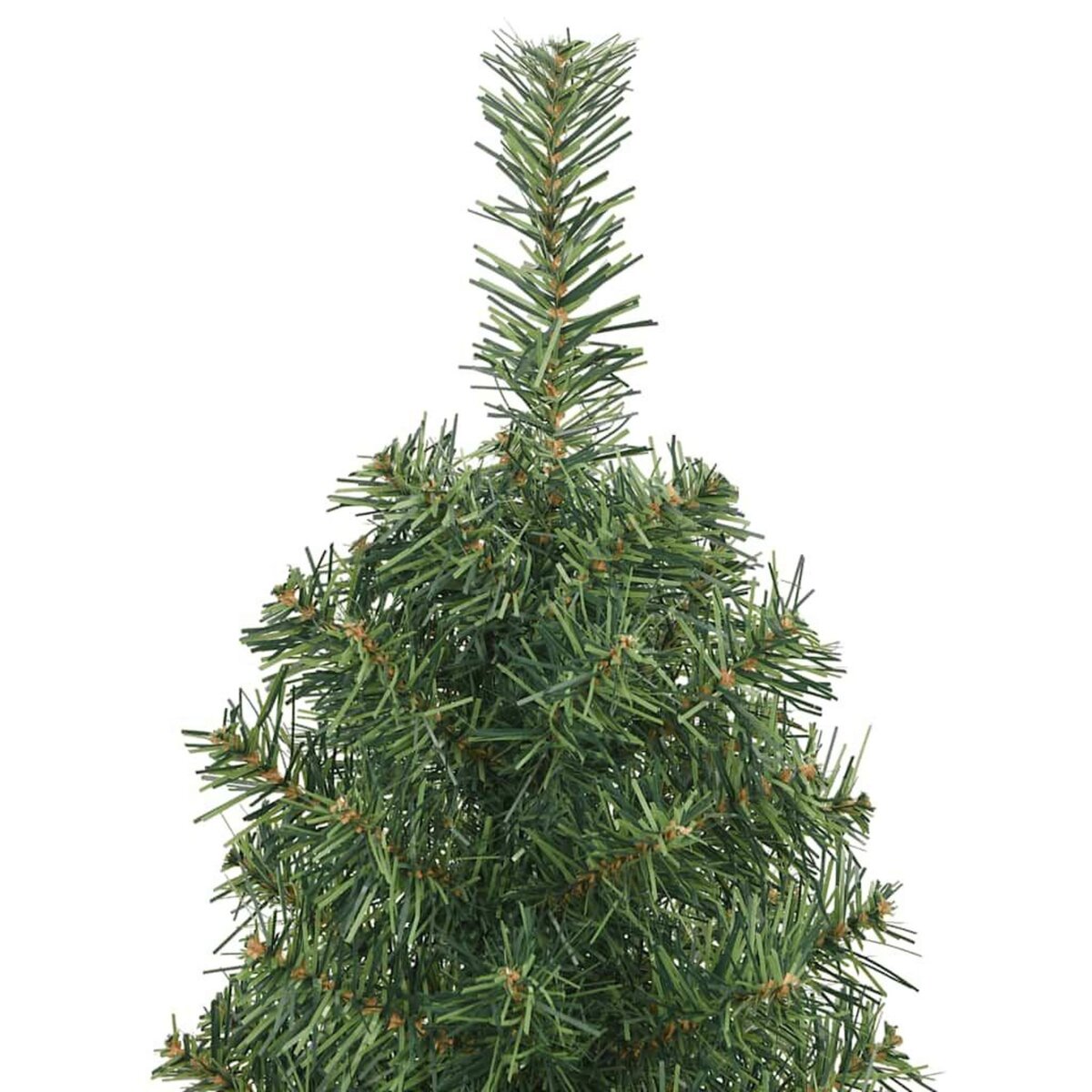 VIDAXL Sapin de Noël artificiel mince avec support vert 150 cm PVC