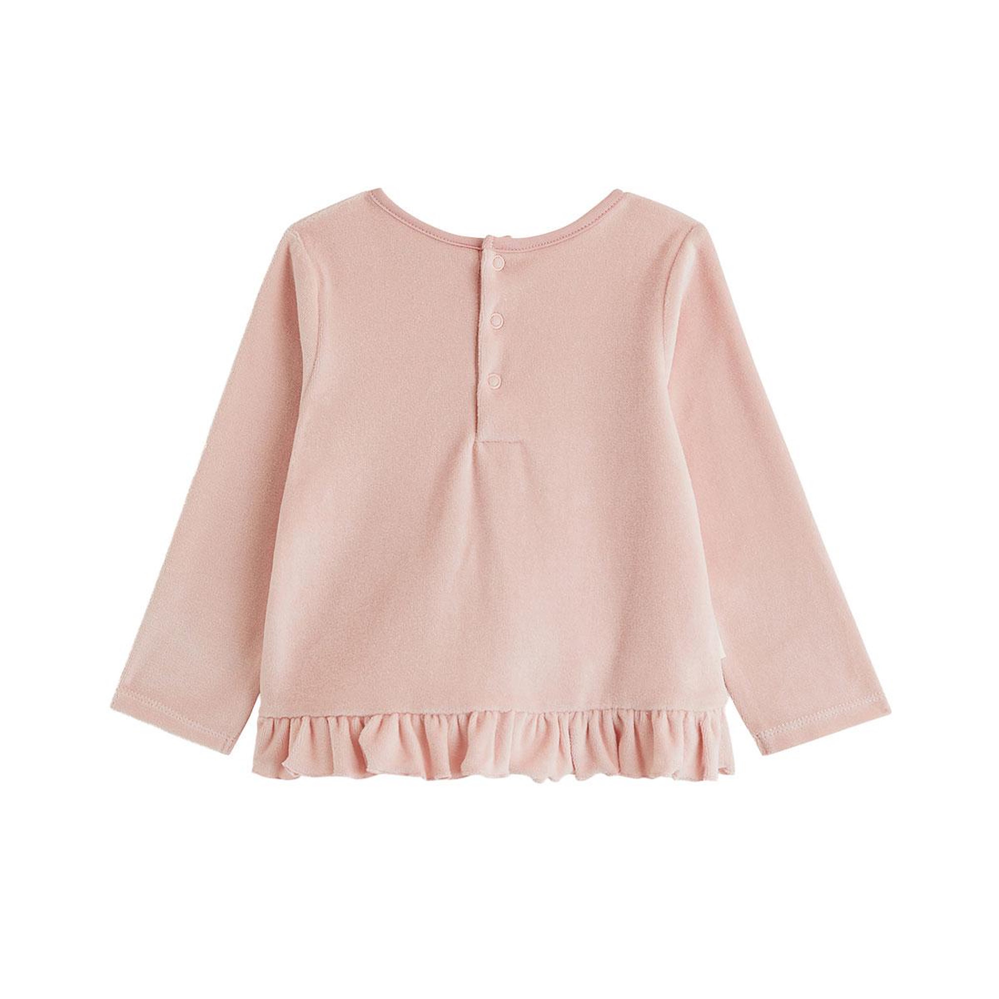 Voir la diapositive 3 : PETIT BEGUIN Lot de 2 pyjamas bébé 2 pièces en velours à pieds retroussables Cléo