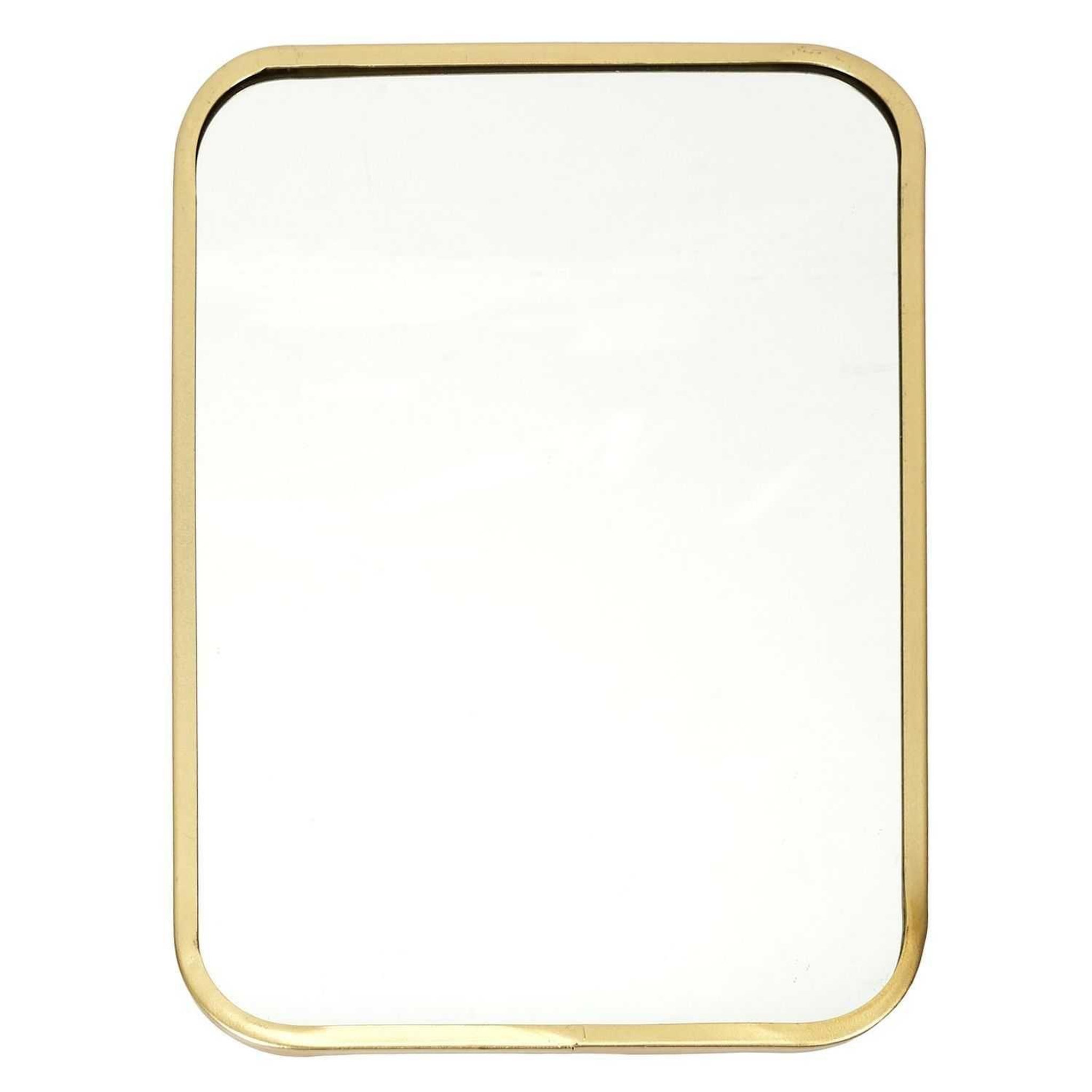 Voir la diapositive 5 : TOILINUX Lot de 3 miroirs avec contours en métal - Doré