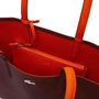 Voir la diapositive 3 : Lacoste Sac Cabas Réversible Bordeaux/Orange Femme Lacoste Anna