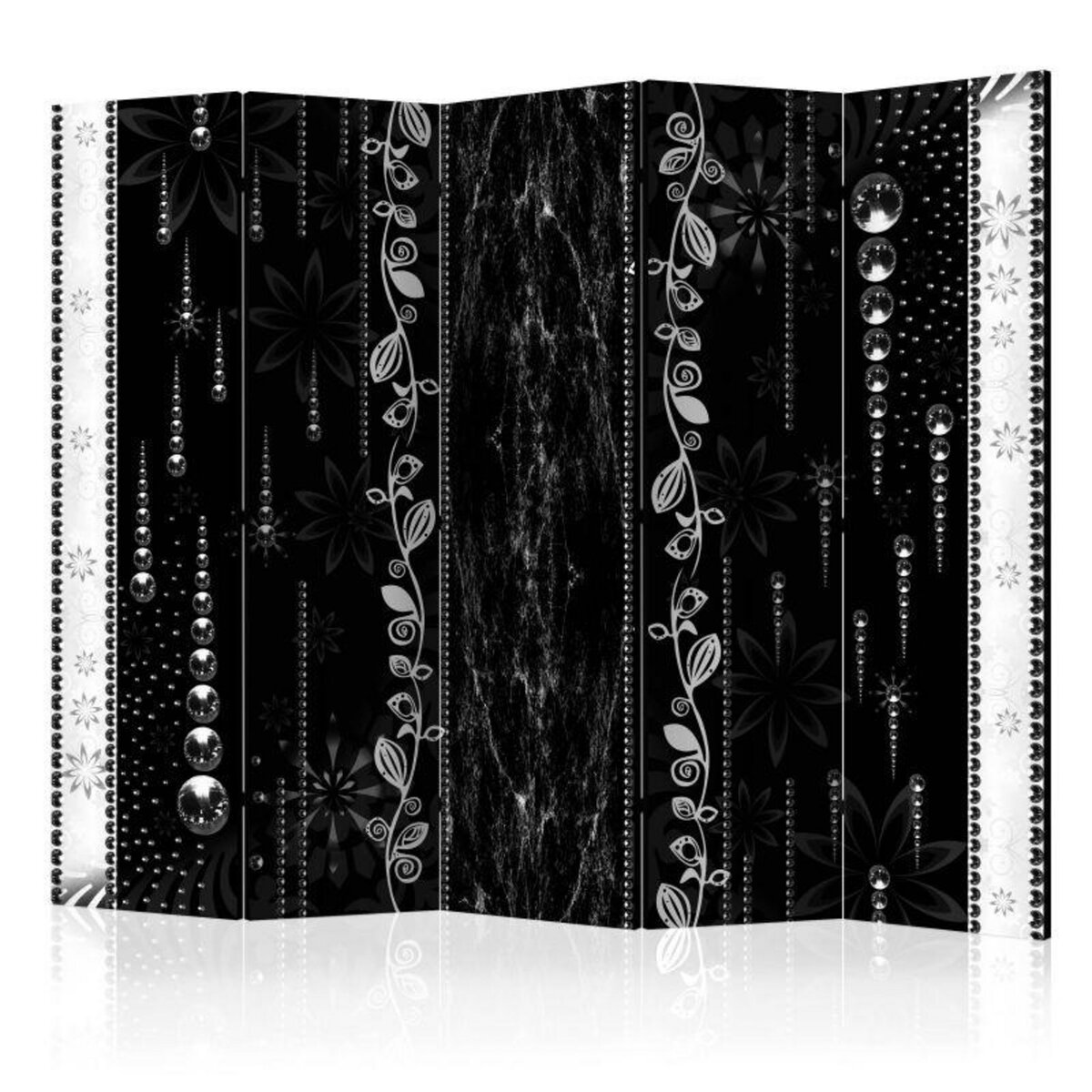 Paris Prix Paravent 5 Volets  Black Elegance  172x225cm