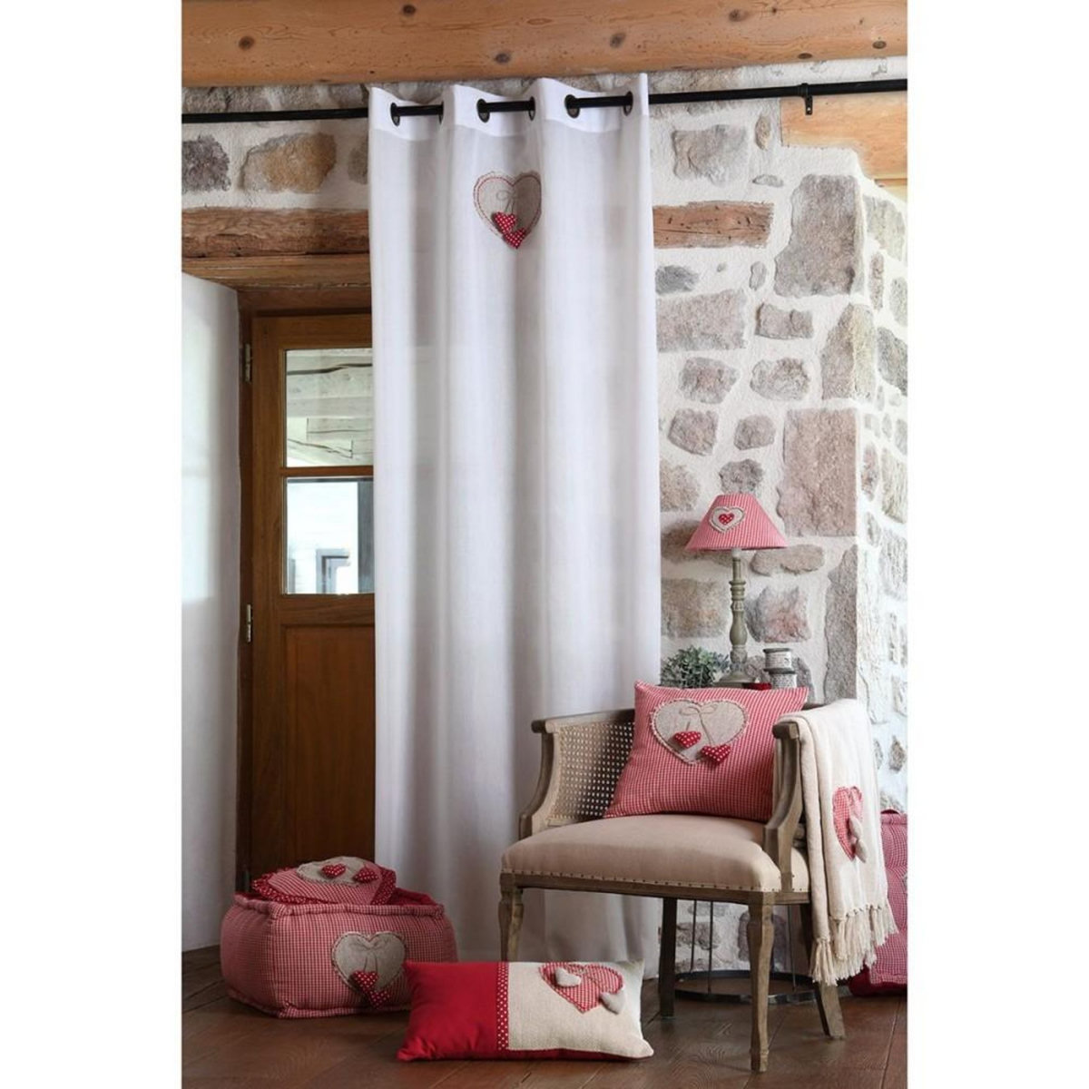 Lovely Casa Voilage à œillets 140x260 cm Marianne