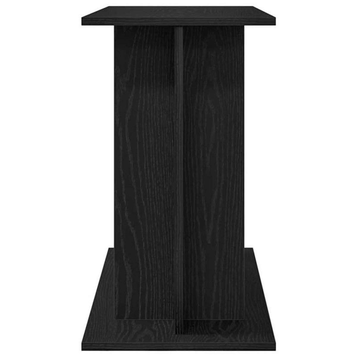 VIDAXL Support pour aquarium chêne noir 80x35x60cm bois d ingénierie