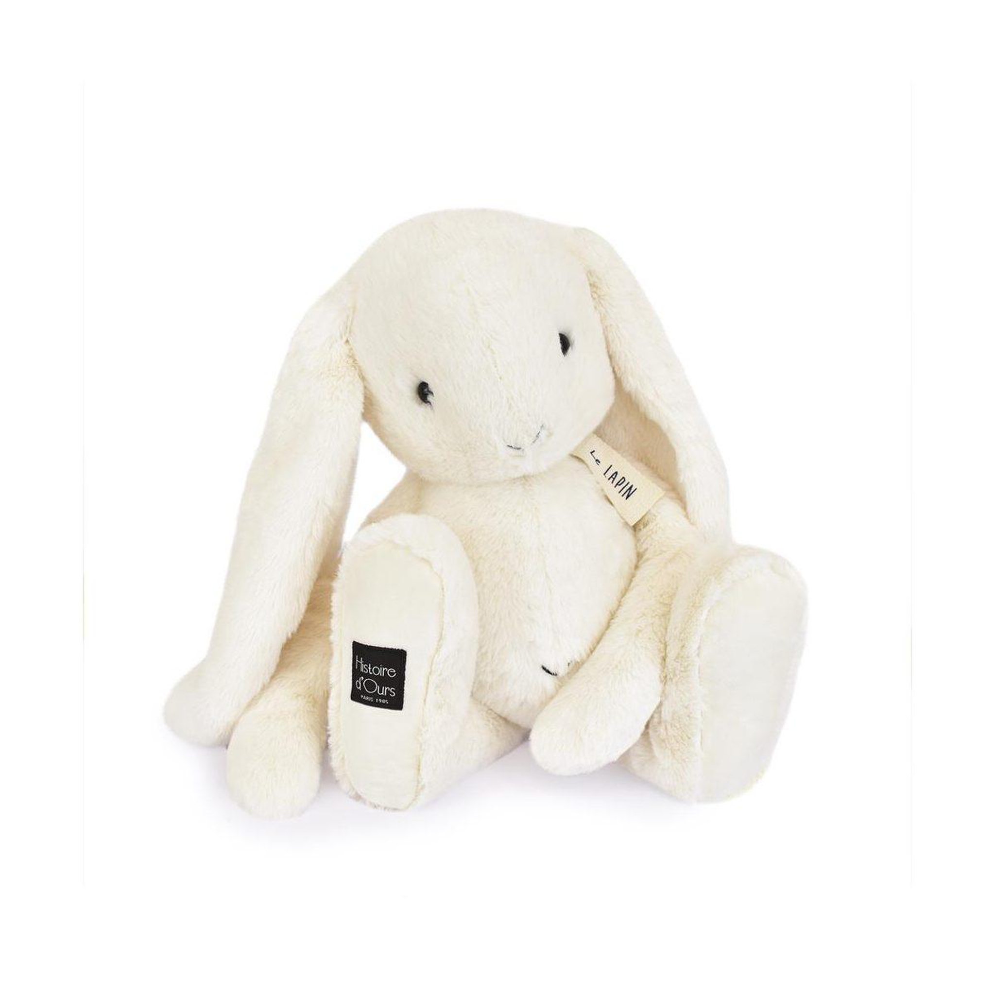 Histoire D'Ours Doudou lapin - vanille - 50cm