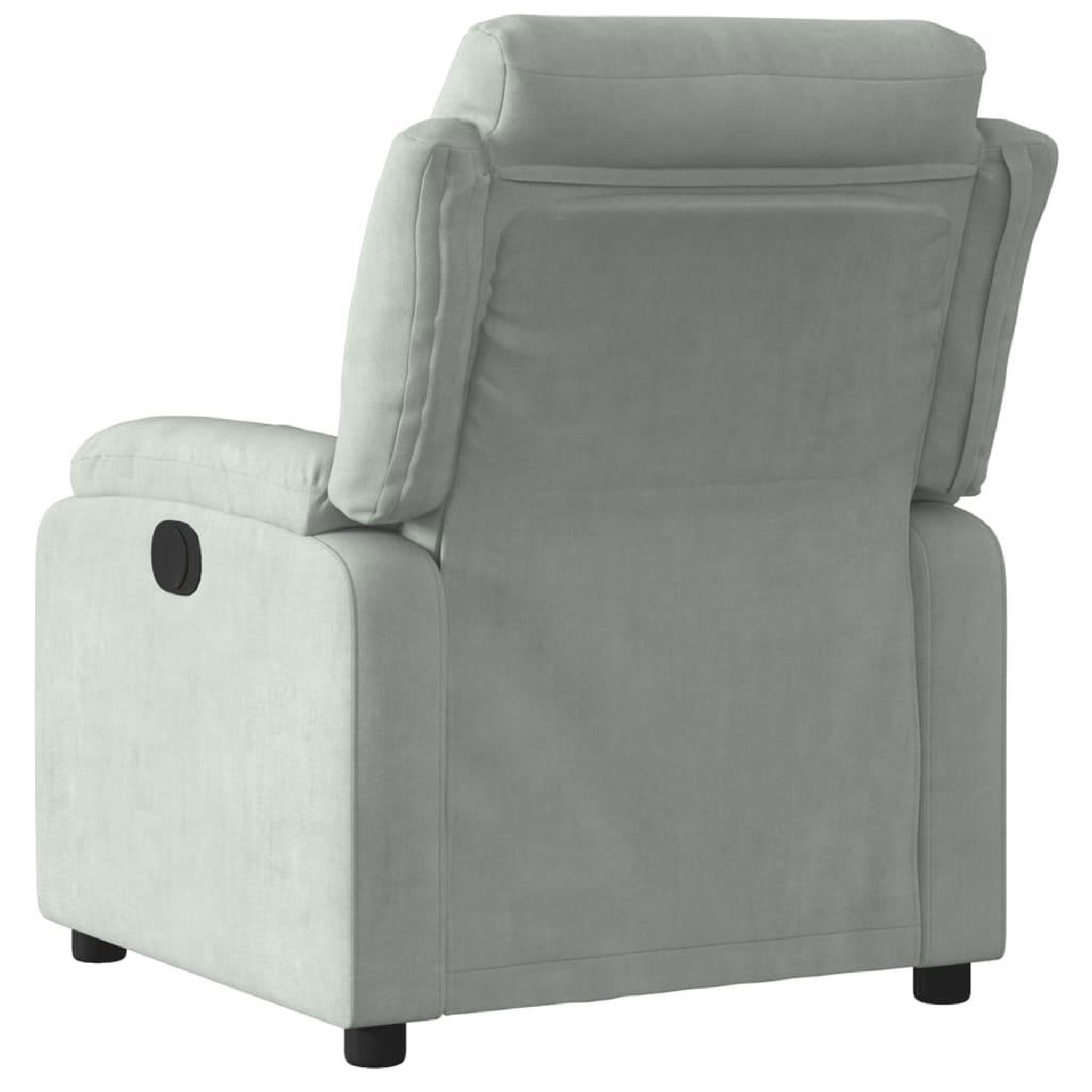 Voir la diapositive 5 : VIDAXL Fauteuil inclinable electrique gris clair velours
