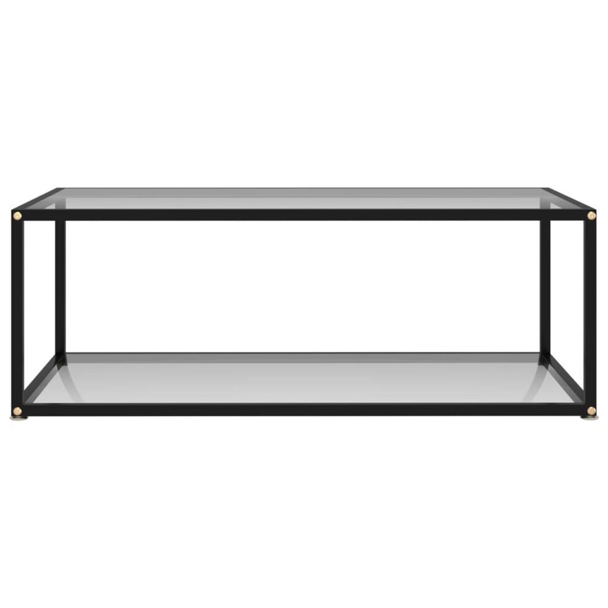 VIDAXL Table basse Transparent 100x50x35 cm Verre trempe