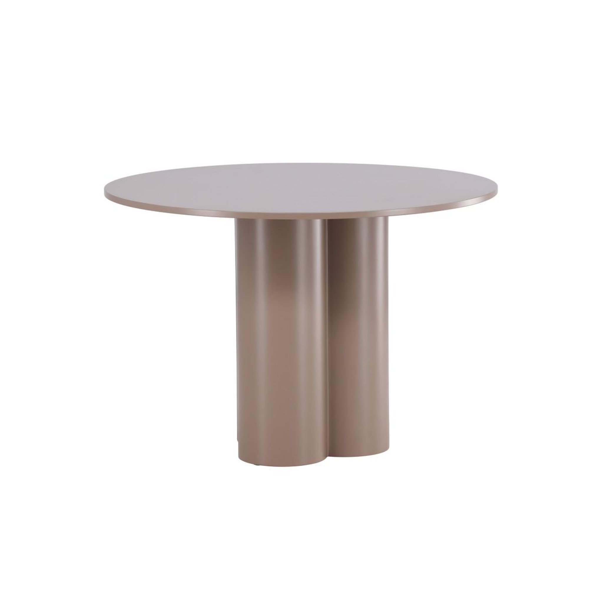 Voir la diapositive 2 : Paris Prix Table à manger ronde  olivia  110cm marron foncé