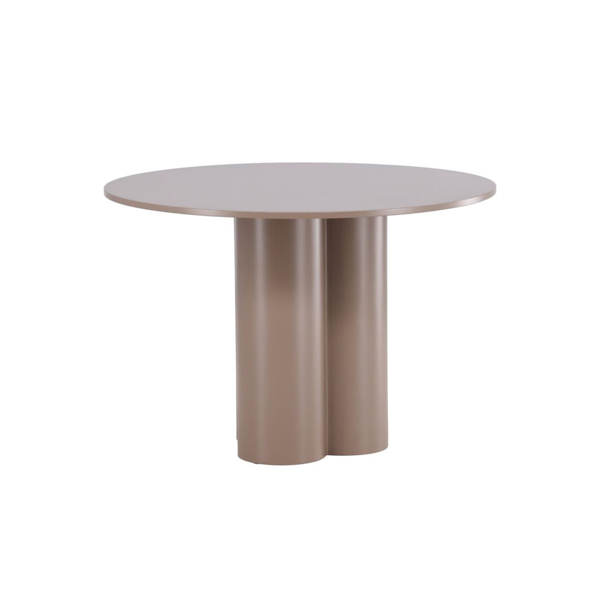 Paris Prix Table à Manger Ronde  Olivia  110cm Marron Foncé