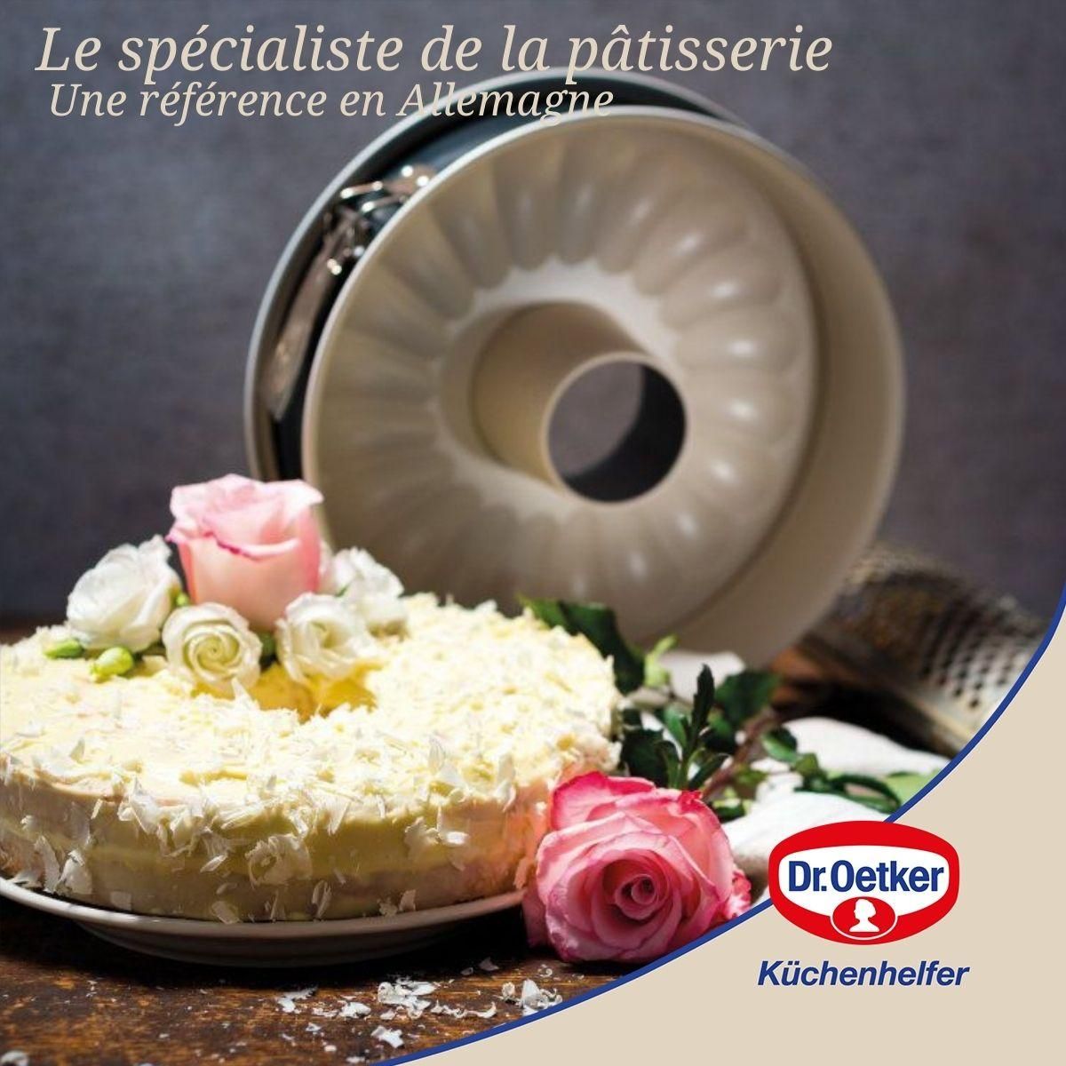 DR.OETKER Moule à manqué et à savarin double fond 28 cm Dr.Oetker Back Trend