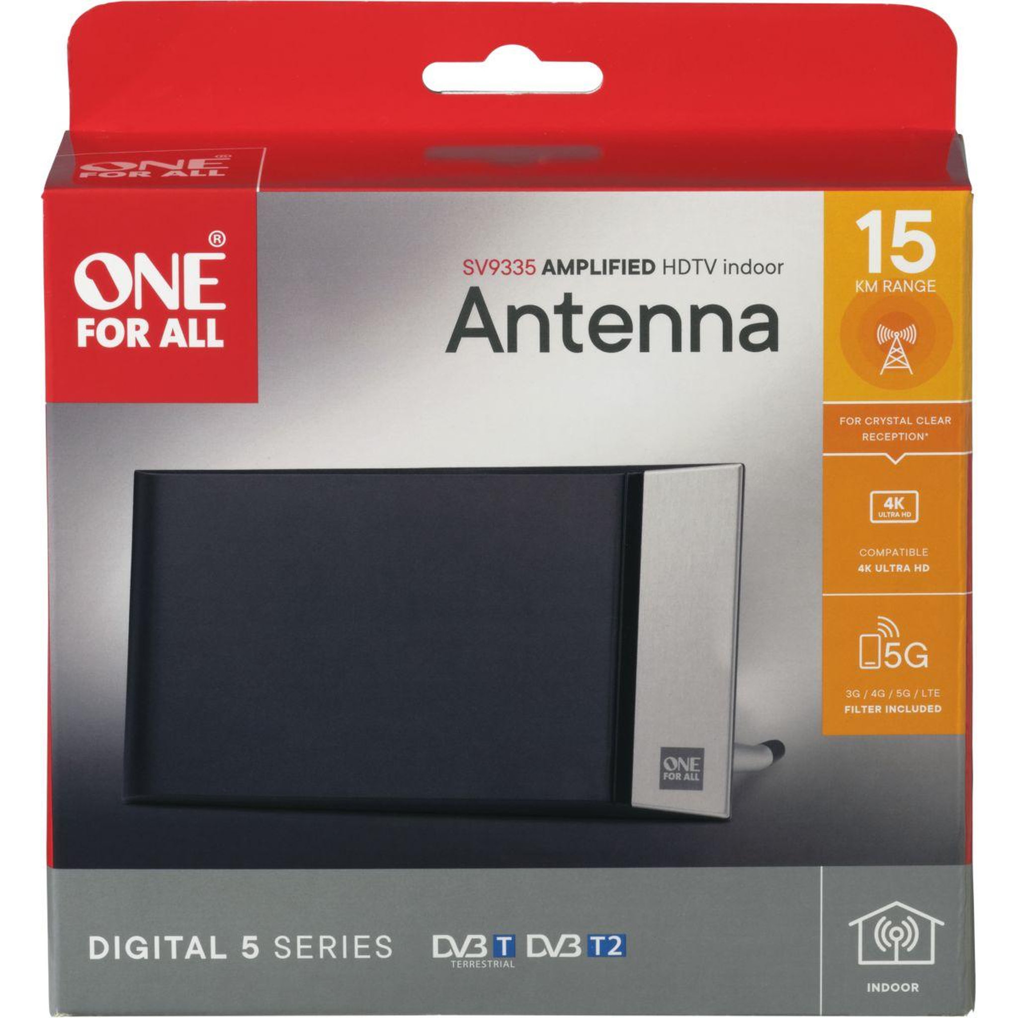 Voir la diapositive 3 : One For All Antenne intérieure SV9335 Filtre 5G