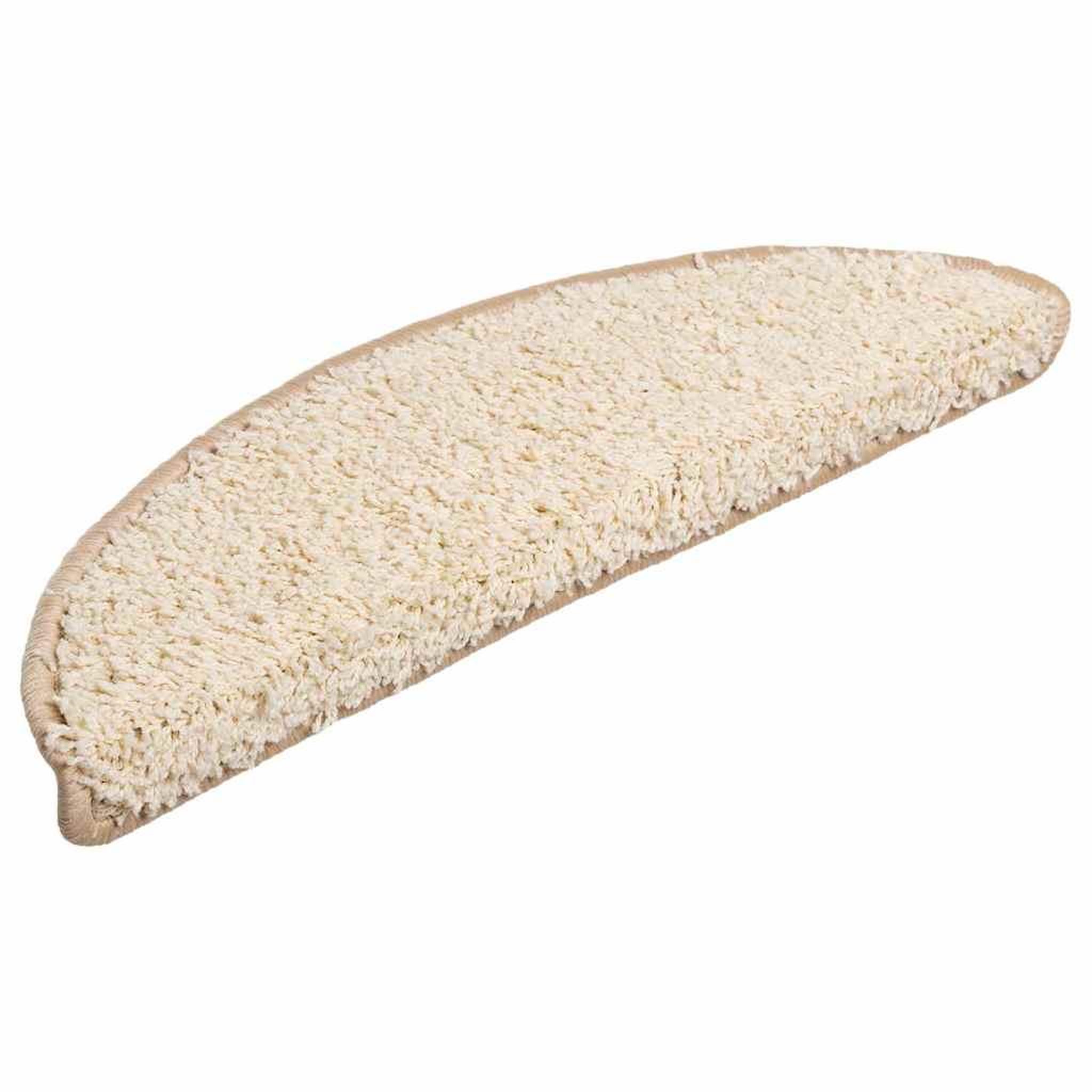 Voir la diapositive 2 : VIDAXL Tapis d'escalier 20 pcs creme 56x17x3 cm