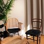 Voir la diapositive 2 : Paris Prix Galette de Chaise Uni  Basic  40x40cm Noir