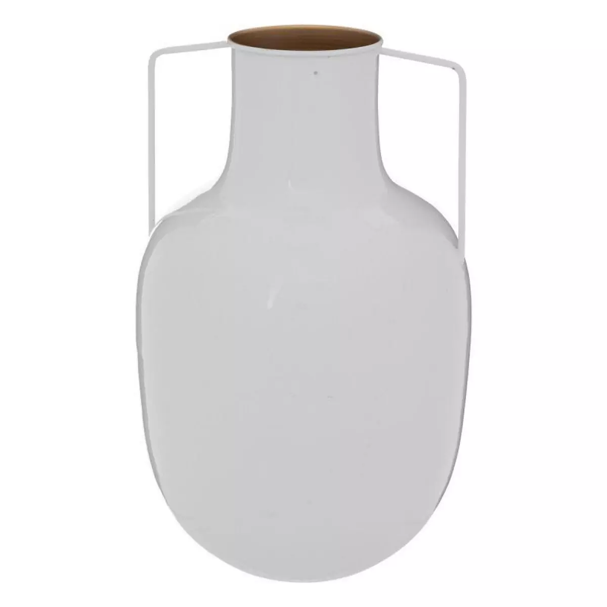  Vase en Métal  Le Collectionneur  30cm Blanc