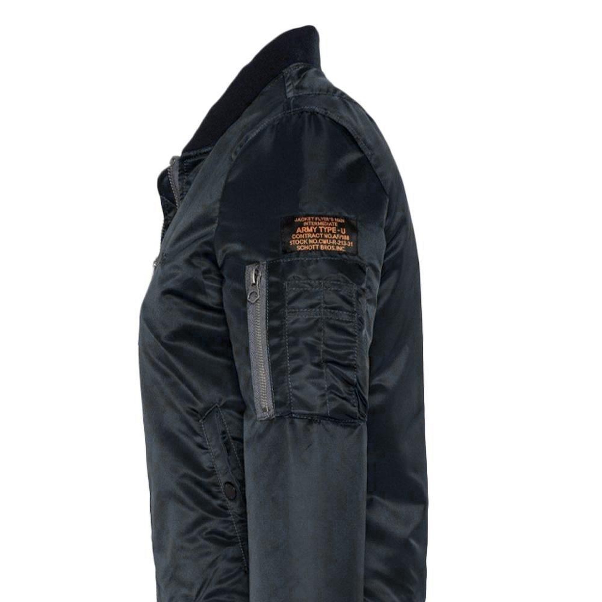 Voir la diapositive 4 : Schott Bomber noir homme schott jet17