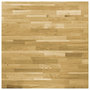 Voir la diapositive 4 : VIDAXL Dessus de table Bois de chene massif Carre 44 mm 80x80 cm