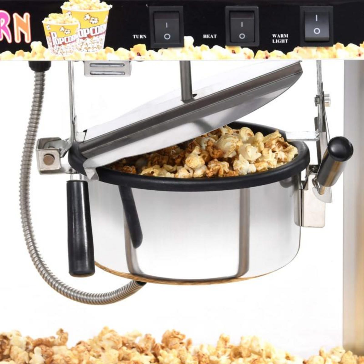 VIDAXL Machine à pop corn avec pot de cuisson en téflon 1400 W