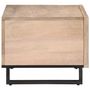 Voir la diapositive 3 : VIDAXL Table basse blanc 80x51x40 cm bois de manguier massif