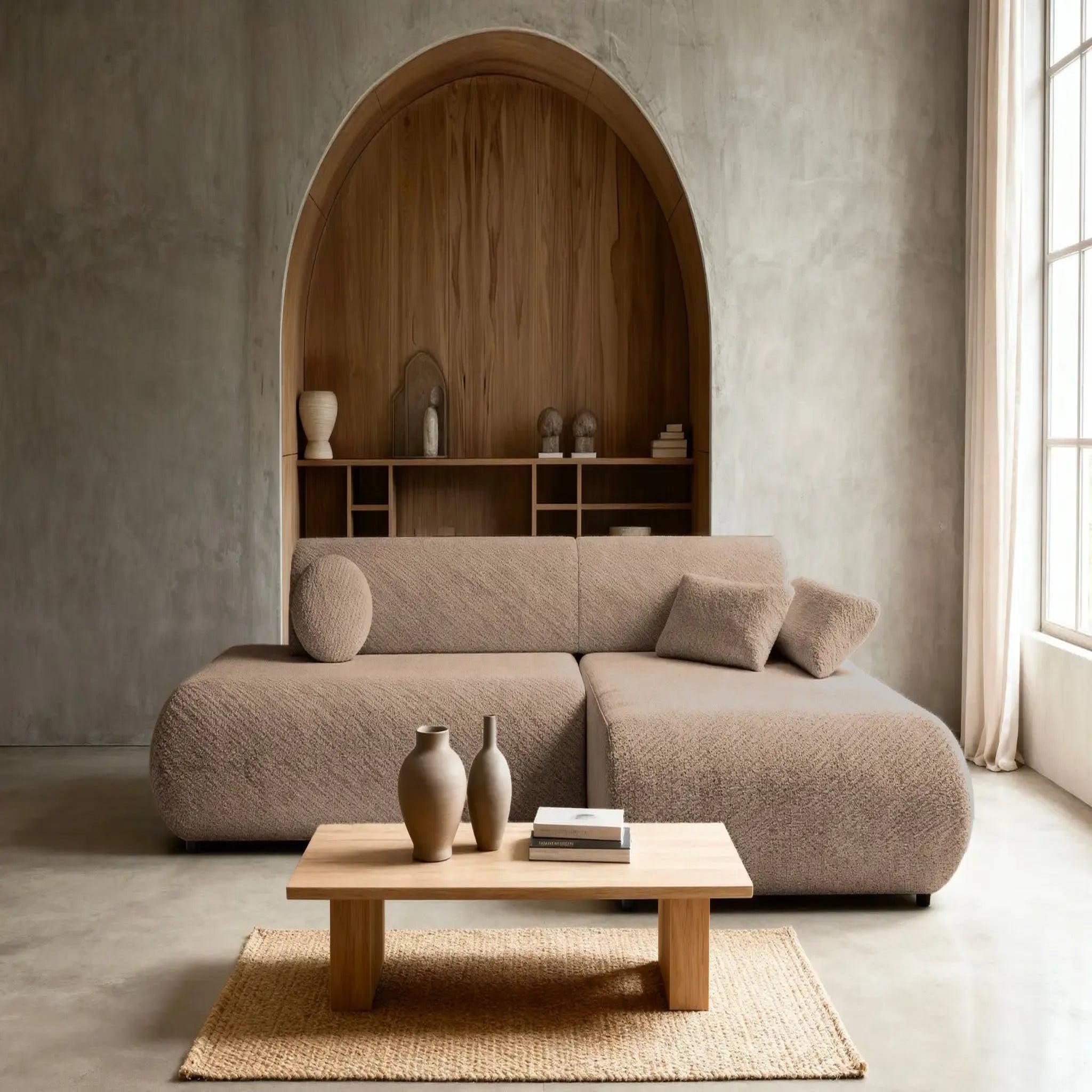 Voir la diapositive 6 : CASANOVA PARIS Levi - canapé d'angle convertible tissu lisse
