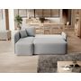 Voir la diapositive 3 : BEST MOBILIER Suzie - canapé d'angle gauche 4 places convertible avec coffre en velours