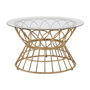 Voir la diapositive 1 : Paris Prix Table Basse en Verre  Panama  75cm Naturel