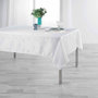 Voir la diapositive 4 : Paris Prix Nappe Imprimé Jacquard  Ophélie  140x250cm Blanc