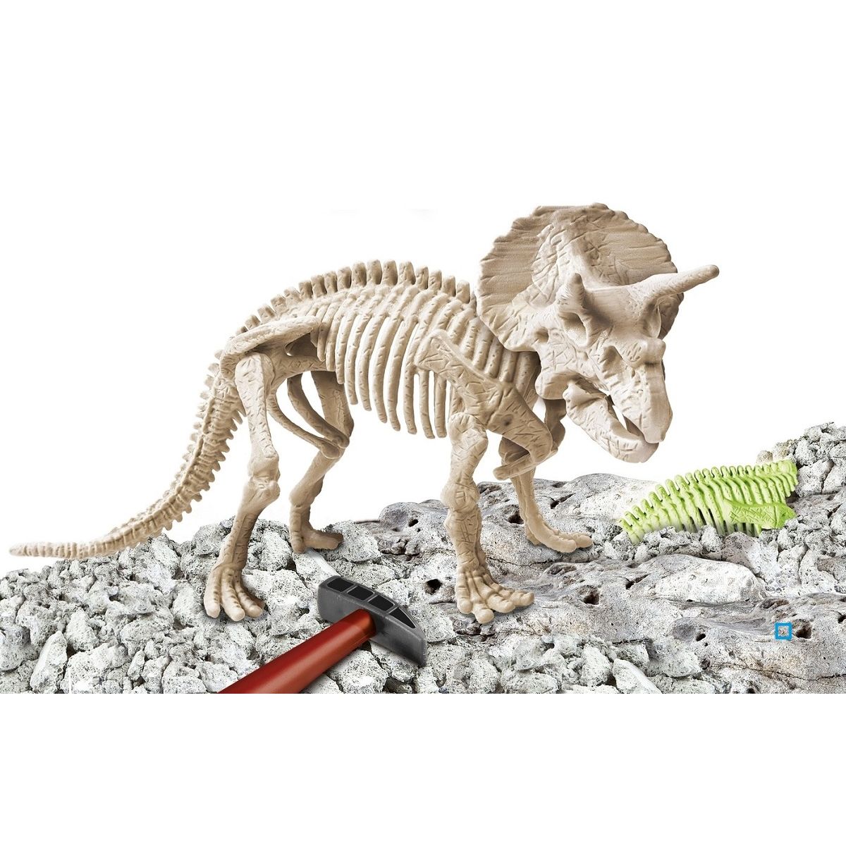 CLEMENTONI Archéo Ludic Triceratops phosphorescent 