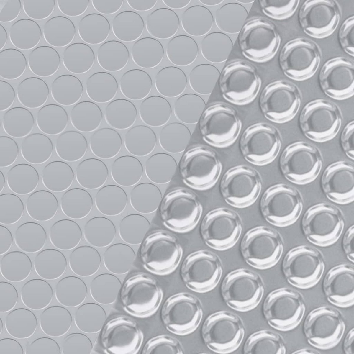 VIDAXL Couverture de piscine rectangulaire 600x400 cm PE Argente