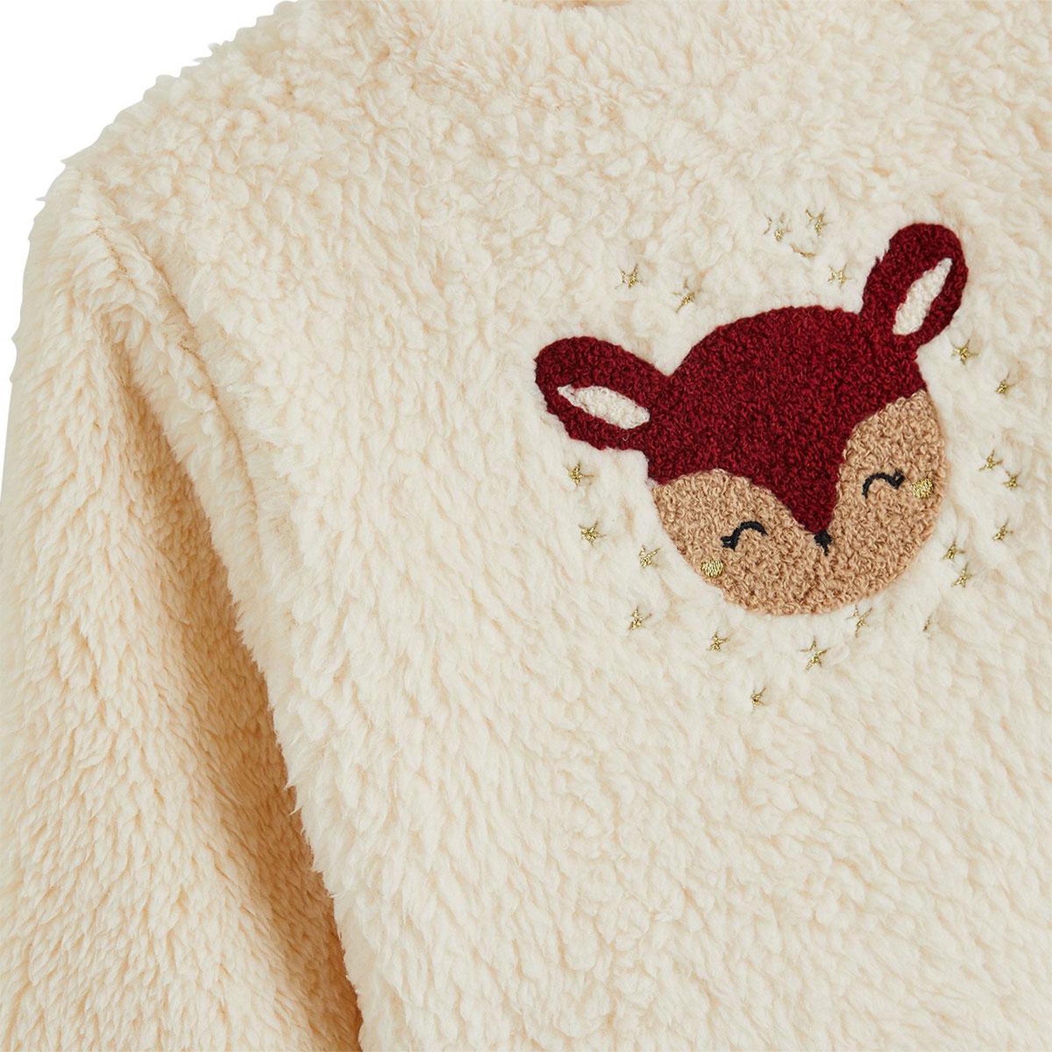 Voir la diapositive 3 : PETIT BEGUIN Sweat-shirt bébé en sherpa Grace