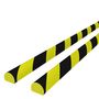 Voir la diapositive 4 : VIDAXL Protecteurs d'angle 2 pcs Jaune et noir 4x3x100 cm PU