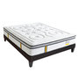 Voir la diapositive 1 : BELLECOUR BELLECOUR LITERIE | Ensemble REINA 2.0 | Matelas Ressorts ensachés + Sommier Bois
