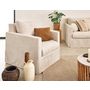 Voir la diapositive 4 : LISA DESIGN Serena - housse en velours texturé pour fauteuil